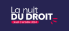 la nuit du droit jeudi 3 octobre 2024